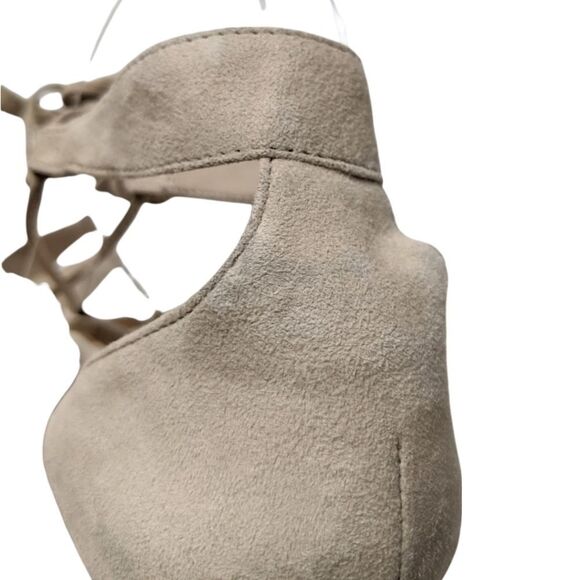 NWOB SCHUTZ Clove Suede Ankle Wrap Lace-Up Heels 10 - Picture 10 of 13